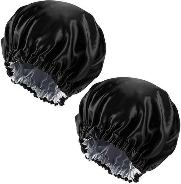 

party hats silky bonnet hair caps elastic wide side nightcap loss cosmetic dress night sleeping cap chemotherapy women