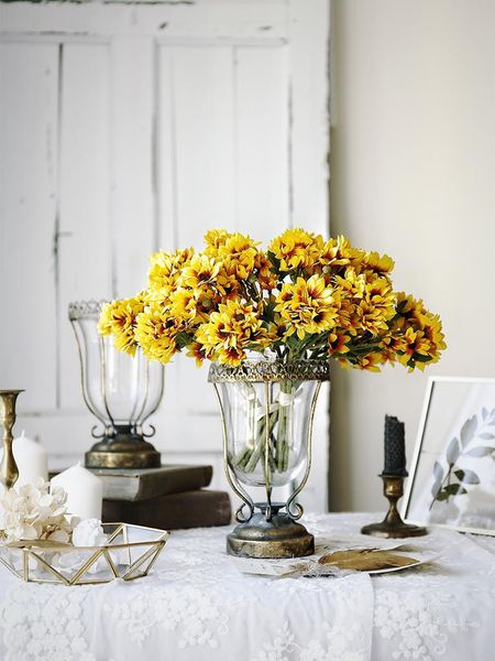 

vases flower small plant vase modern nordic vintage table creative office living room jarrones decorativos home decor dl60hp