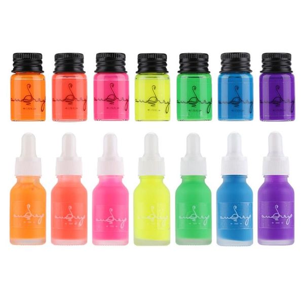 

5/15ml fluorescence bottled dip fountain pen ink writing signature refilling inks stationery refills, Black;red