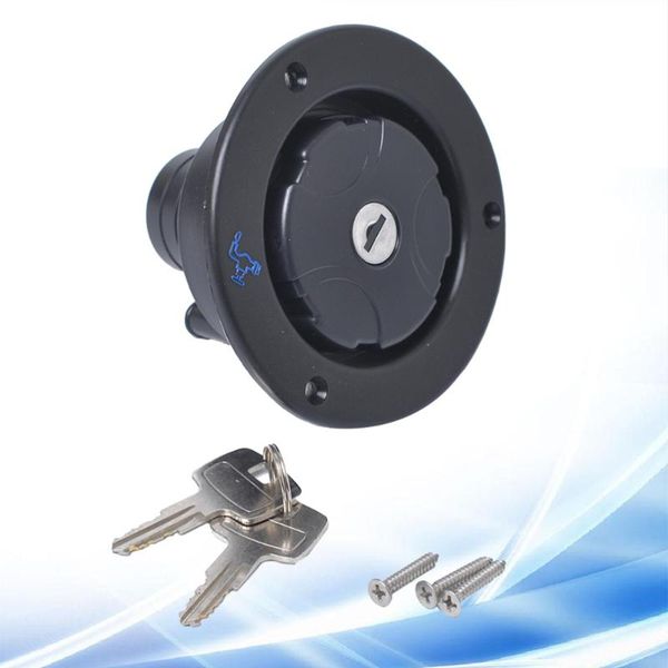 

parts gravity water inlet fill dish hatch with lock for rv camper trailer (black)