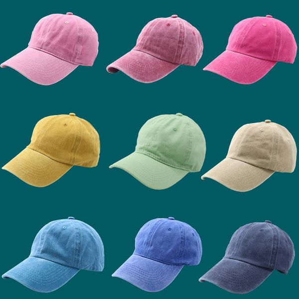 

hat female duck tongue soft version ins easy to wear washed solid color baseball casual men's cowboy hat, Blue;gray