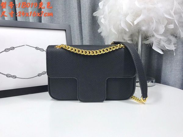 

designer bags fashion chains p handbags for women genuine leather small lady handbag casual shoulder bag size 24*16*7cm