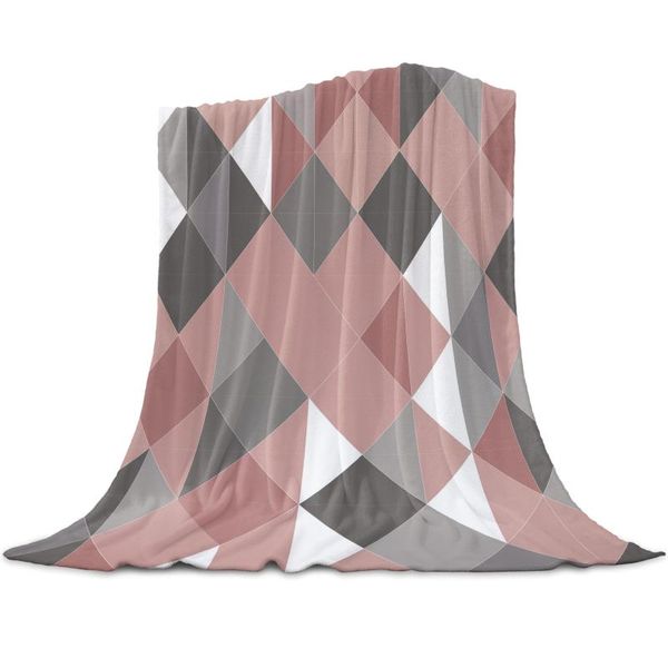 

blankets triangular repeated geometric home textile blanket cover decorative fleece for sofa bed throw kids adults
