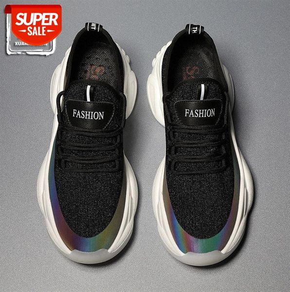 

|| men's shoes flying woven mesh sports all-match breathable old men #l07h