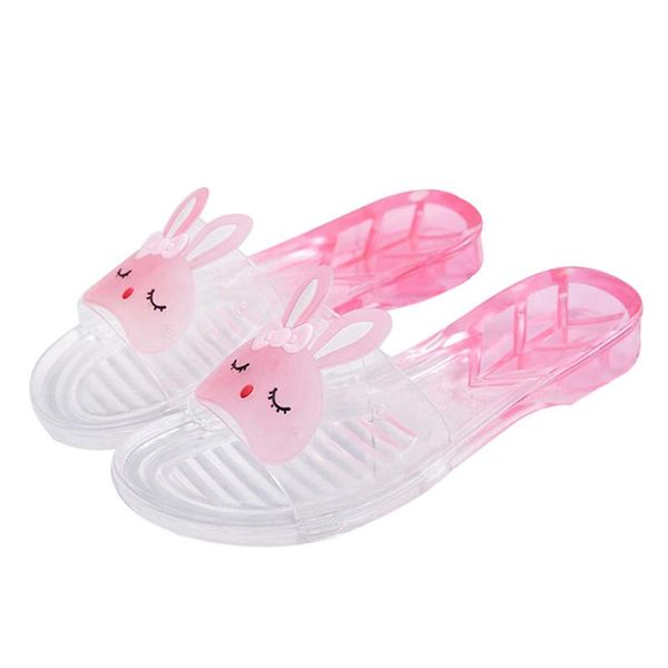 

women sandals pattern open toe crystal jelly shoes soft sole summer beach daily casual outdoor indoor slippers, Black