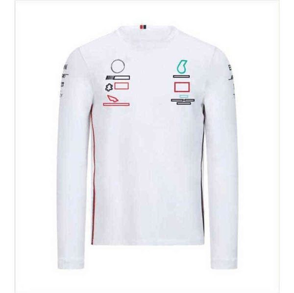 

luxury mens brand petronas mercedes amg t shirts sweatshirts f1 formula one racing women casual long sleeve t-shirts benz lewis hamilton tea, White;black