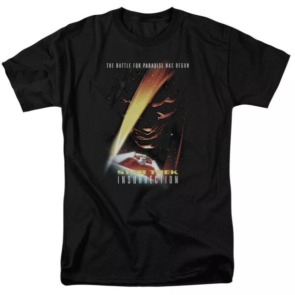 

star trek insurrection tv show t-shirt sizes s-3x new, White;black
