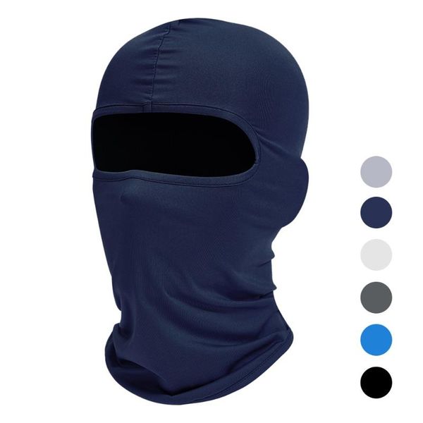 

cycling face cover full cap bicycle headscarf headband windproof headwear caps & masks, Black