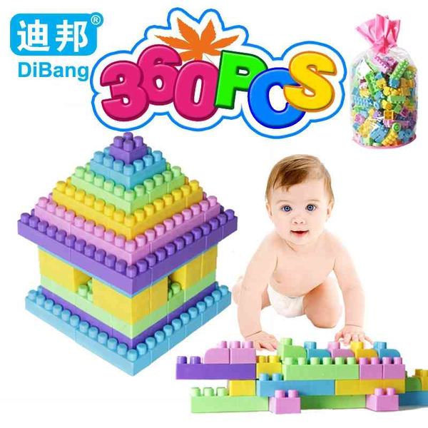 

Children's large 360 particle plastic building blocks early education educational toys assembly and insertion
