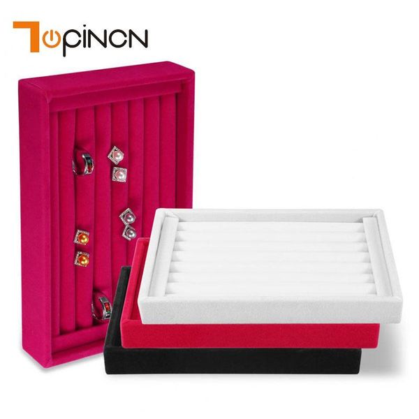 

storage boxes & bins lint board jewelry box rings necklaces display makeup case organizer ear studs jewelery