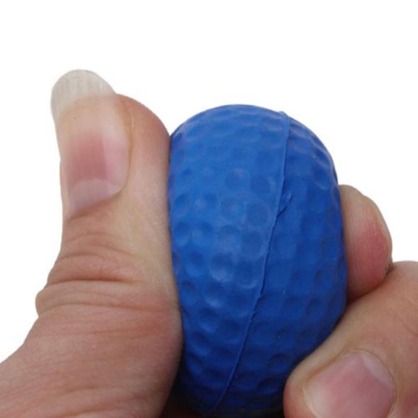 

golf balls 1pcs blue pu foam ball sponge pet indoor training practice