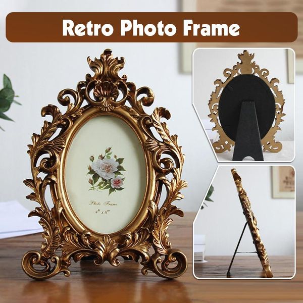 

frames 6/7/8 inch european retro po frame home decor pography props wedding pictures gifts desk ornament