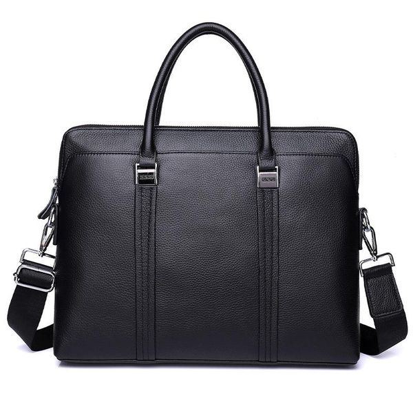 

men's briefcase cowhide leather bags lapcow men horizontal business bag totes handbag shoulder briefcases