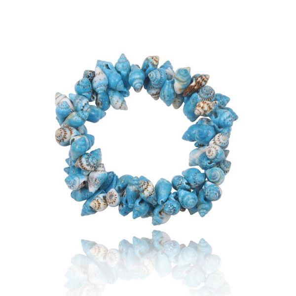 

charm bracelets bohemian natural conch shell for women girls handmade cowrie elastic beads bracelet beach jewelry gifts pulseras, Golden;silver