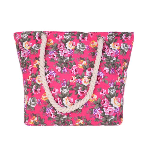 

japanese print female outdoor portable one-shoulder canvas bag women handbag mother gift big bag beach