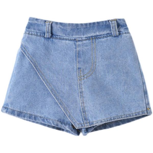 

shorts fashion kids girls summer denim children jeans clothes teens casual pants 4-15yrs, Black