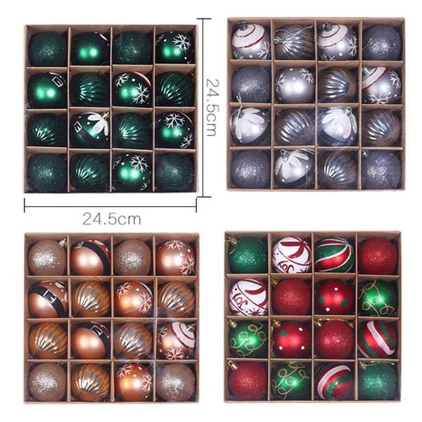 

party decoration christmas tree decorations balls bauble xmas hanging ball ornaments for home year gift 16pcs