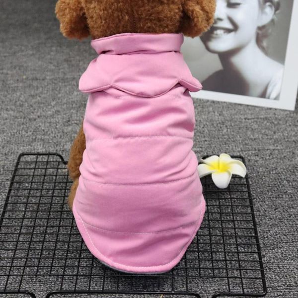 

dog apparel 1pc winter pet coat clothes for dogs cats flower design thickened waistcoat warm vest little cat puppy