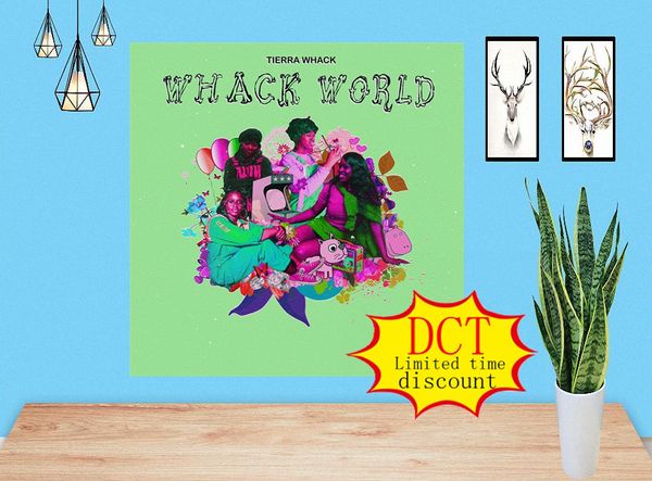 

tierra whack whack world album poster music cover silk art print