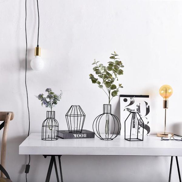

vases vase decoration ornaments european wrought iron glass living room table
