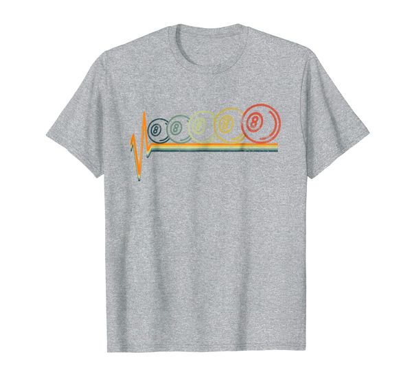 

Billards T-Shirt Pool Tshirt Eight 8 Ball Tee Heartbeat Gift, Mainly pictures