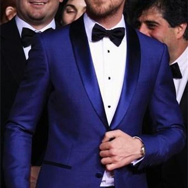 

men's suits & blazers (jacket+pants) classy custom made blue mens wedding two pieces slim fit groomsmen tuxedo prom suit cos, White;black