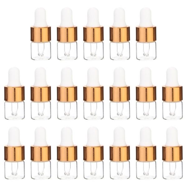 

storage bottles & jars 100pcs 1ml essential oil bottle glass dispenser empty container