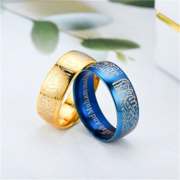 

wedding rings muslim jewelry halal ring titanium stainless steel, Slivery;golden