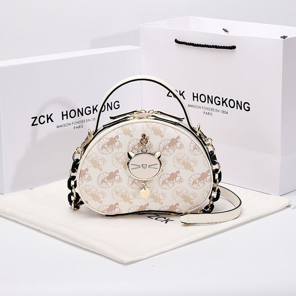 

leather crossbody full bags women's bag 2021 handbags fashion high sense one shoulder messenger foreign style handbag