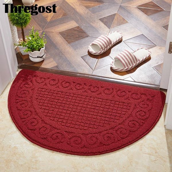 

cushion/decorative pillow thregost anti-slip door mats modern semicircle footmat water absorbent rugs microfiber bathroom bathtub mat