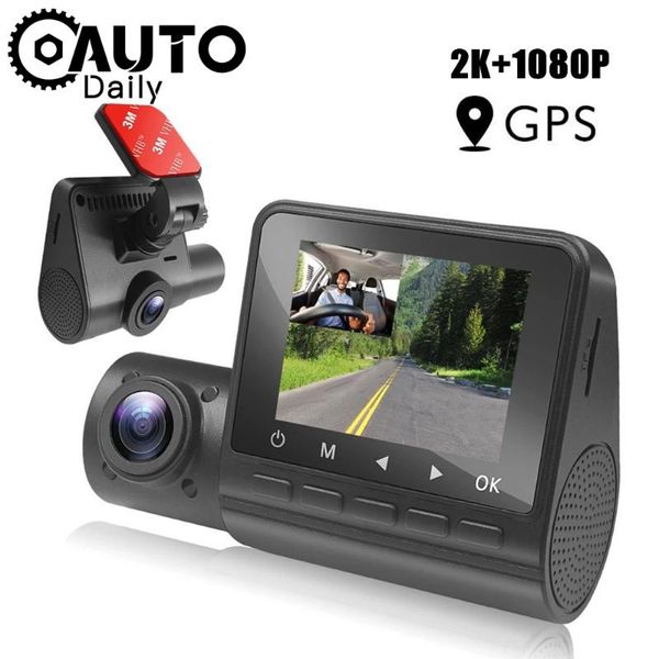 

1920*1080p fhd dual lens dash cam night vision camera 2.0 screen 2k car dvr 170 view angle auto video recorder registrator dvrs