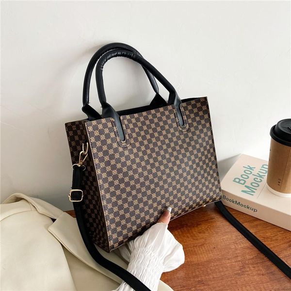

design pu leather shoulder bags for women high capacity handbags travel luxury hand bag female shopping tote cross body