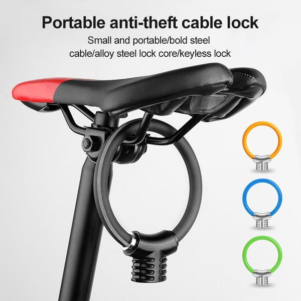 

bike locks bicycle lock ring anti-theft portable mini safety racket bold cable
