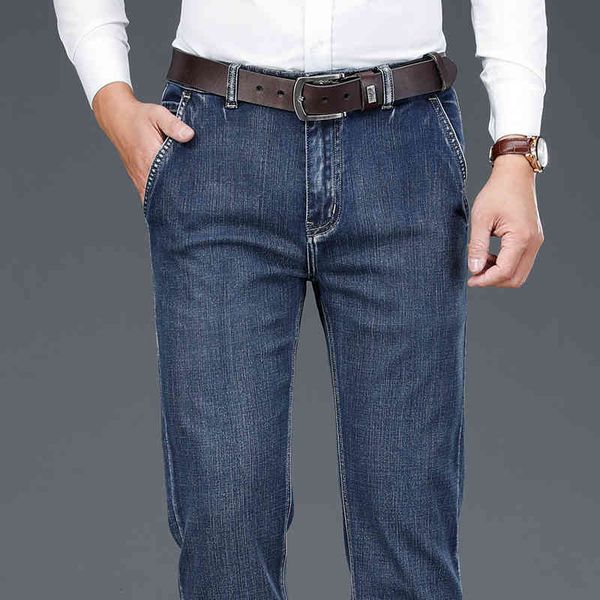 

jean shan bao cotton elegant 2021 classic spring jeans blue business