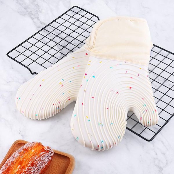 

oven mitts kitchen insulated gloves thickened microwave anti- pad mat baking tools
