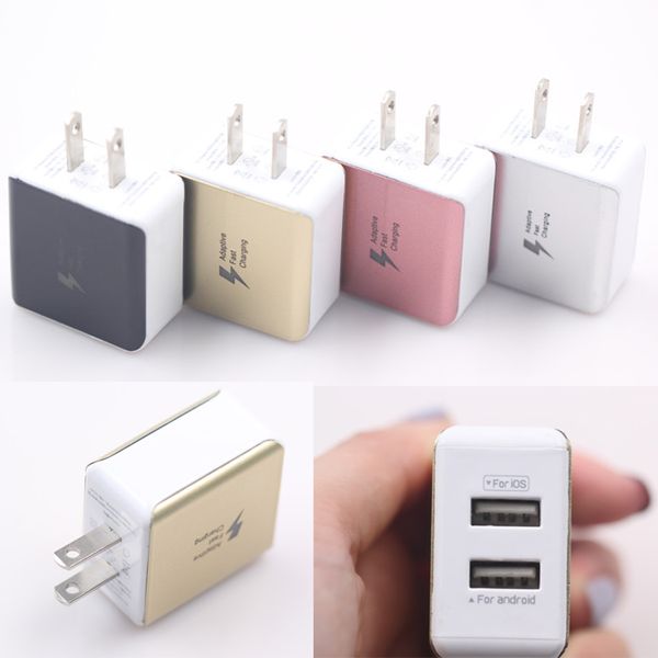 

2 usb port charger us pplug for phones , tablet pc 5v 2a home & travel adapte