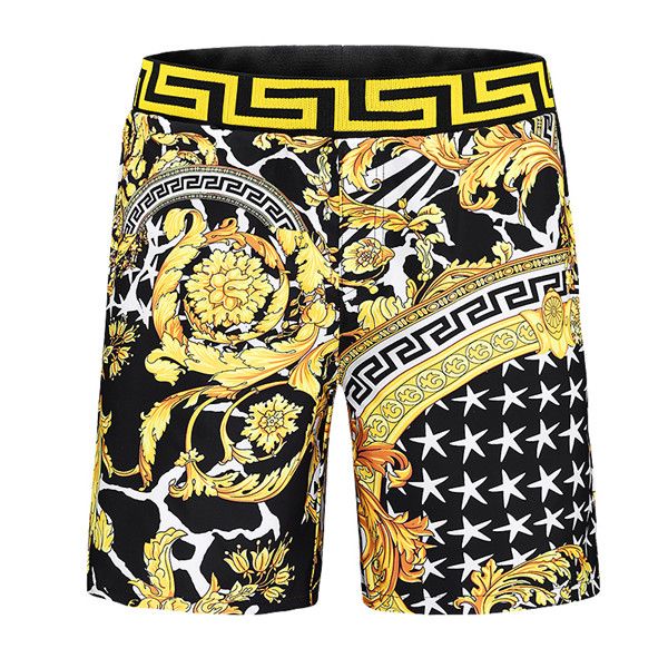 

shorts beach large size loose casual printing korean version of the big five-point pants thin men's, White;black