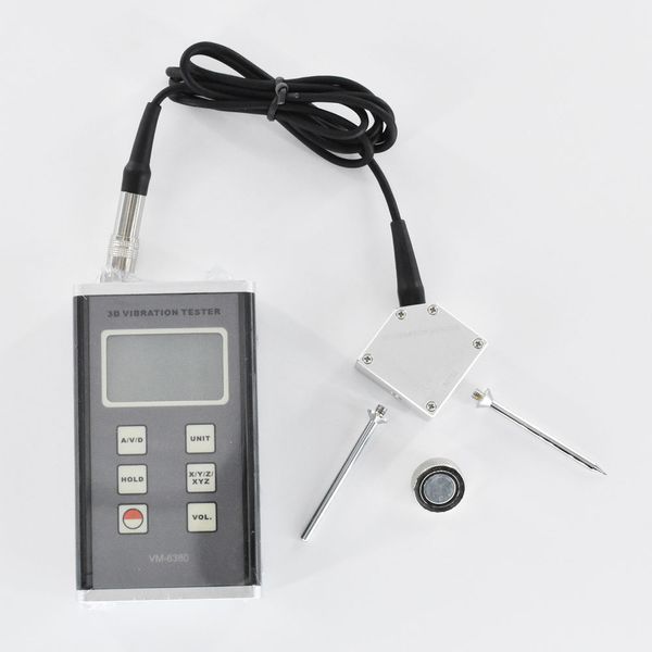 

3d vibration meter vm-6380 vibrometer analyzer 3 dimensional measurement piezoelectric transducer sensor