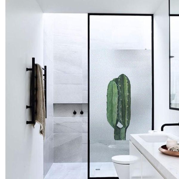 

custom size static cling stained glass window film frosted privacy sticker home decorfashion modern gs020 stickers