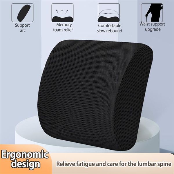 

cushion/decorative pillow soft memory foam lumbar support back massager waist cushion for car chair seat pillows home textile office relieve