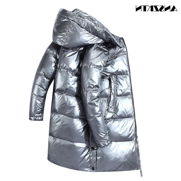 

2021 new arrivals men down jacket winter portability warm 90% white duck hooded man coat water-resistent zeus, Black