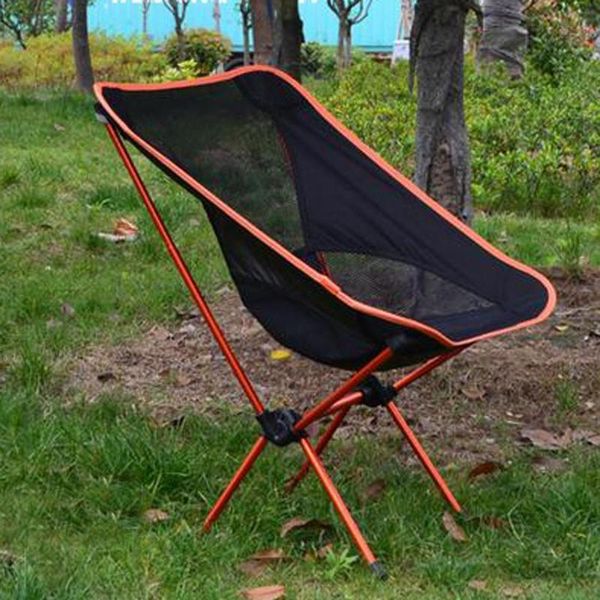 

portable chair folding seat stool fishing camping hiking beach bag camp furniture
