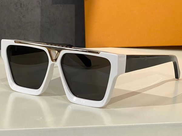

men's and women's summer rectangular sunglasses luxury designer full frame anti ultraviolet glasses retro style uv eyeglasses 1502, White;black