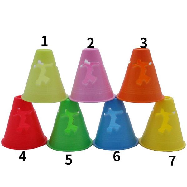 

children's roller skating pile windproof flat flower accessories roadblock training cup obstacle angle standard triangle cone inline &