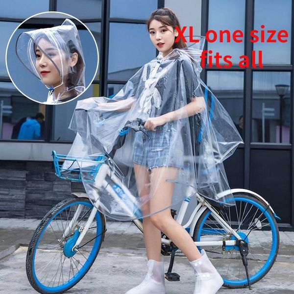 

raincoats fashion transparent raincoat hiking outdoors fishing eva plastic environmental protection