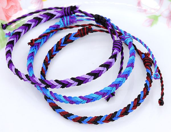

kimter hand woven cotton string bracelet classic style handmade braided adjustable friendship bracelets jewelry for women girls q504fza, Golden;silver