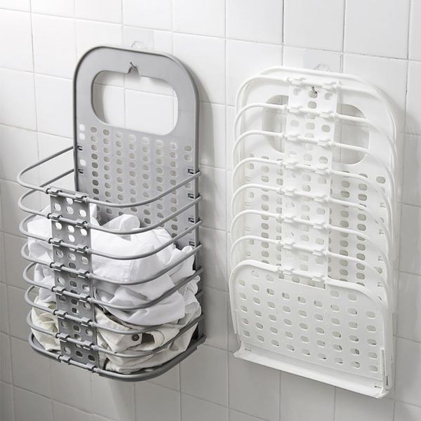 

foldable dirty clothes storage basket wall hanging organizer collapsible large laundry hamper home sundries bucket & organization