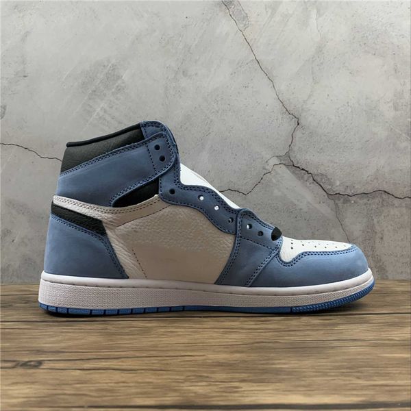 

jumpman 1 high basketball shoes mens 1s university blue sneakers us7-13