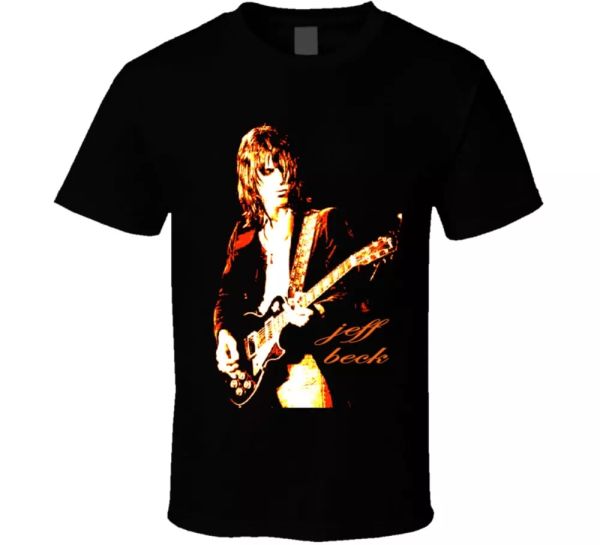 

jeff beck guitar god rock concert vintage retro t shirt, White;black