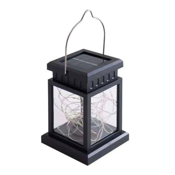 

solar lamps hanging light led white waterproof warm garden decor lights